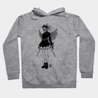 Cyber Butterfly Girl Hoodie